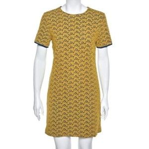 Diane von Furstenberg Women’s Cindy Acorn Lace Shift Dress size 12 Crew Neck